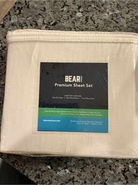 Premium Twin Sheet Set - white